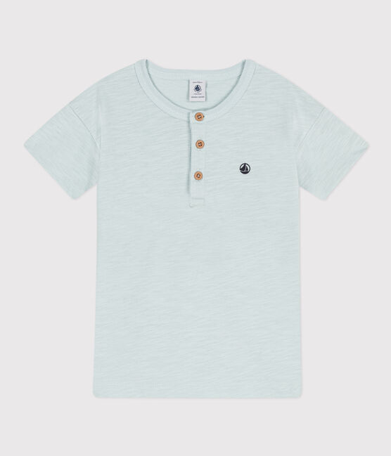 Boys' Short-Sleeved Cotton T-Shirt BULLE green