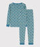 Girls' Snugfit Cotton Pyjamas POLOCHON /MULTICO