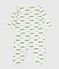 Babies' footless printed cotton pyjama suit MILK /MULTICO