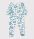 Babies' Floral Tube Knit Sleepsuit