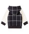 Baby Boys' Checked Knit Sweatshirt with Sheepskin Sherpa CITY black/MULTICO CN white