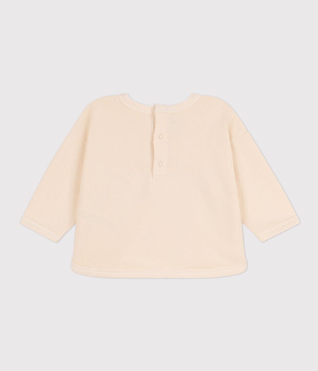 Babies' Fleece Sweatshirt Ecru