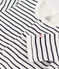 Babies' Stripy Cotton Bodyjama MARSHMALLOW white/SMOKING blue