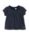 Baby girls' printed tee SMOKING blue/LAIT white