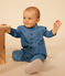 Babies' Long Denim Jumpsuit DENIM CLAIR blue