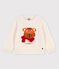 Babies' Wool/Cotton Knitted Jumper white/multicolor