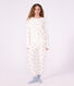 Women's cotton terry pyjamas printed with hearts