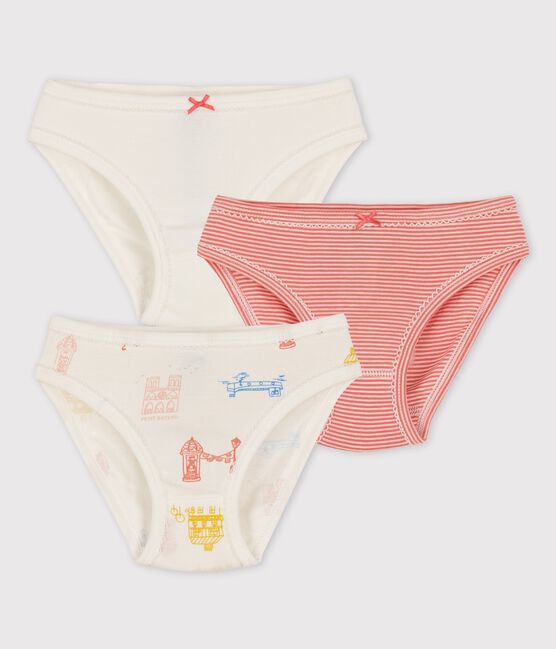 Girls' Paris-Themed Cotton Briefs - 3-Pack variante 1