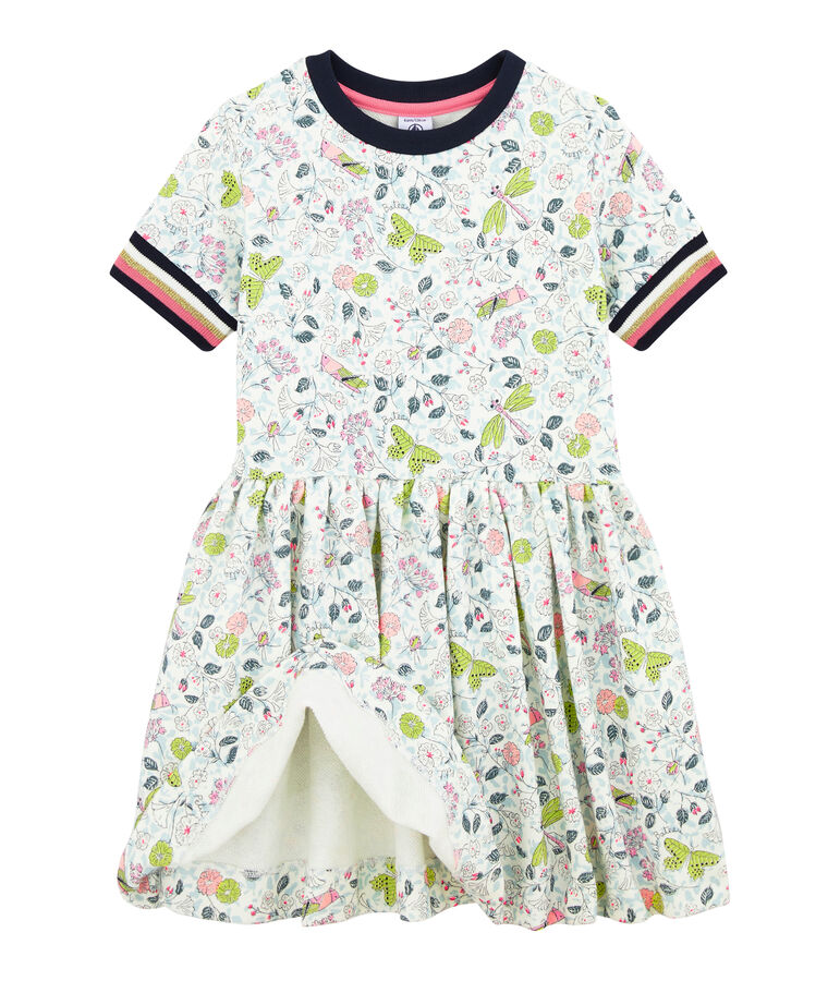 Girls' Dress white/multicolor