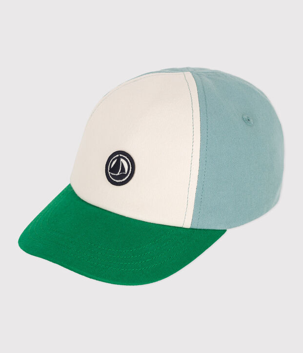 Babies'  cotton cap green/multicolor