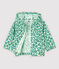 Baby Boys' Waterproofed Knit Windbreaker MARSHMALLOW white/GAZON green/MULTICO