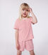 Children's short stripy cotton pyjamas