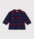Babies' checked flannel shirt