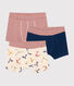 Children's Scooter Design Cotton Boxers - 3-Pack