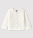 Baby girl's tubular knit cardigan