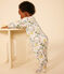 Babies' Floral Print Cotton Pyjamas AVALANCHE white/MULTICO