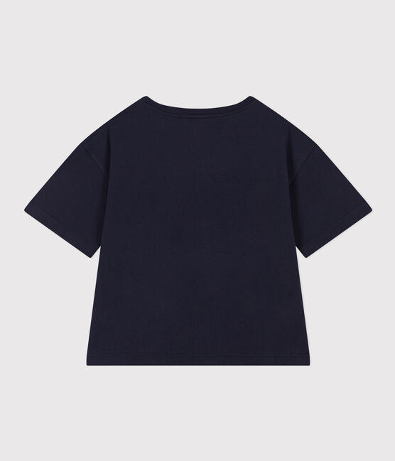 Women's Boxy Cotton T-Shirt SMOKING blue