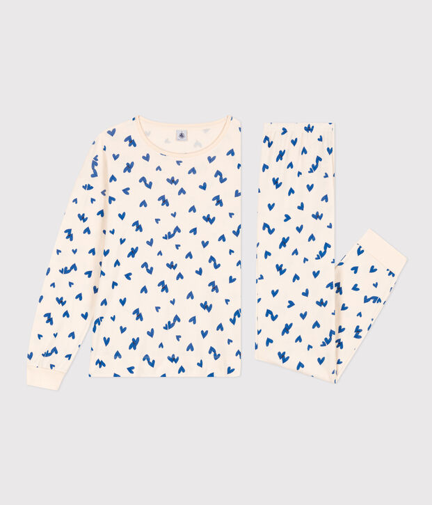 Women's Heart Cotton Pyjamas Ecru/multicolor