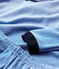 Boys' Pinstriped Cotton Pyjamas RUISSEAU blue/MARSHMALLOW white