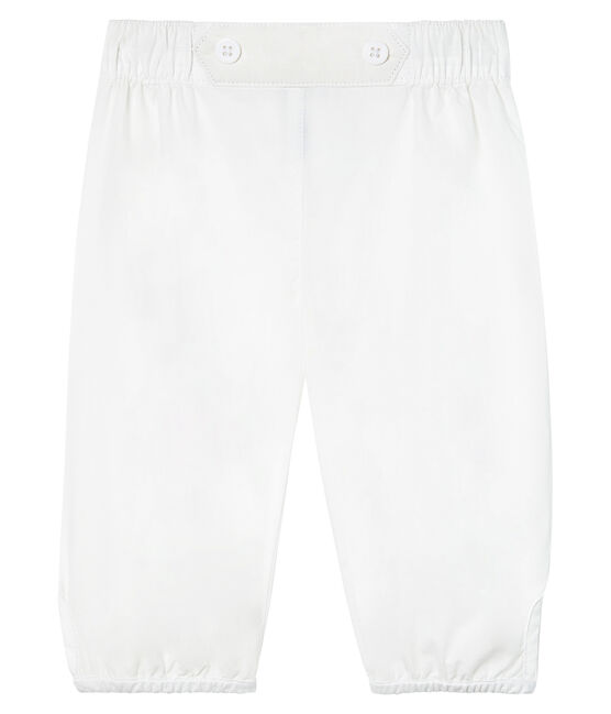 Baby Boys' Special Occasion Trousers In Plain Poplin ECUME white