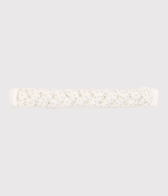 Babies' Cotton Headband MARSHMALLOW white/ARGENT grey