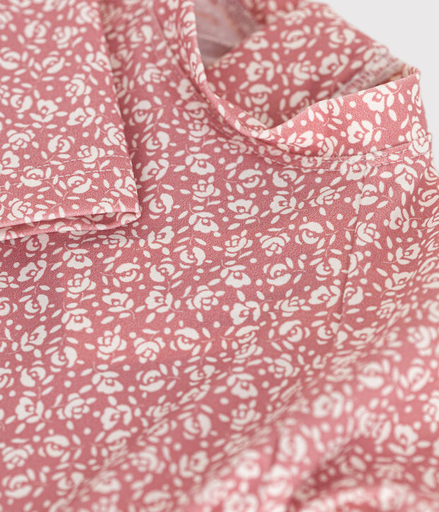 Babies' UV-protect swimming T-shirt pink/white