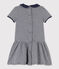 Baby girls' milleraies-striped dress SMOKING blue/COQUILLE beige
