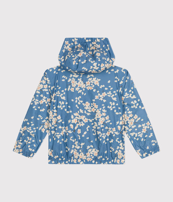 Girls' Lightweight Windbreaker BEACH blue/MULTICO
