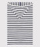 Babies' Striped Terry Bath Cape LAIT white/MEDIEVAL blue