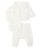 Unisex Baby's Tube Knit Clothing - 3-Piece Set MARSHMALLOW white/MULTICO white