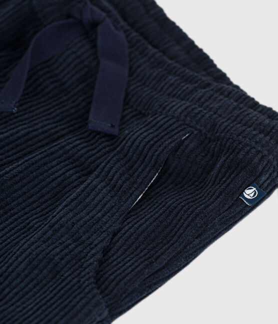 Boys' corduroy trousers SMOKING blue