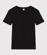 Women's Iconic plain short-sleeved rib knit T-shirt