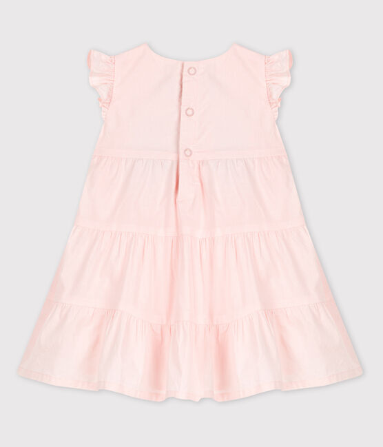 Baby Girls' Sleeveless Poplin Dress FLEUR pink