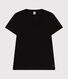 Women's Straight long-sleeved V-necked fine jersey T-shirt