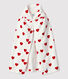 Babies' Heart Pattern Terry Bath Cape