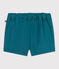 Babies' plain twill shorts DRAGONFLY green