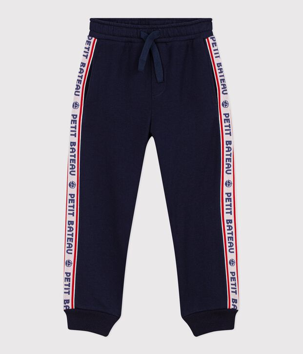 Children's cotton jogging bottoms blue