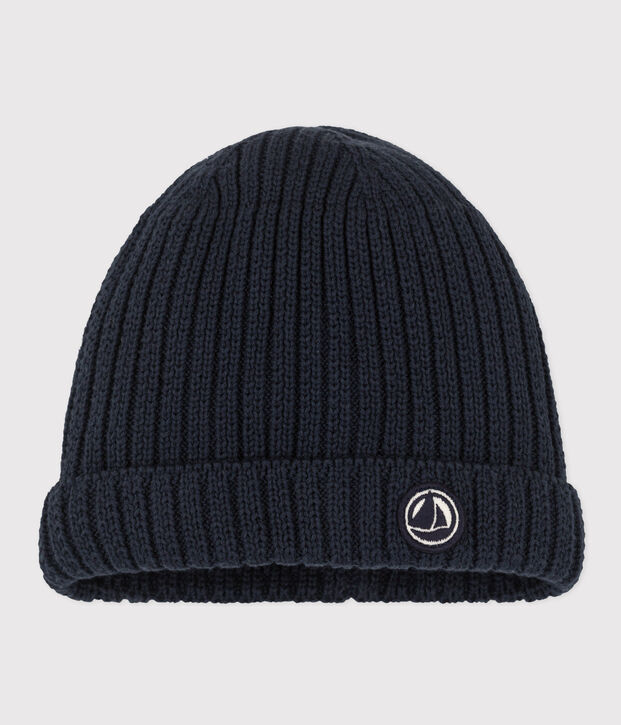 Babies' Knit Hat with Fleece Lining SMOKING