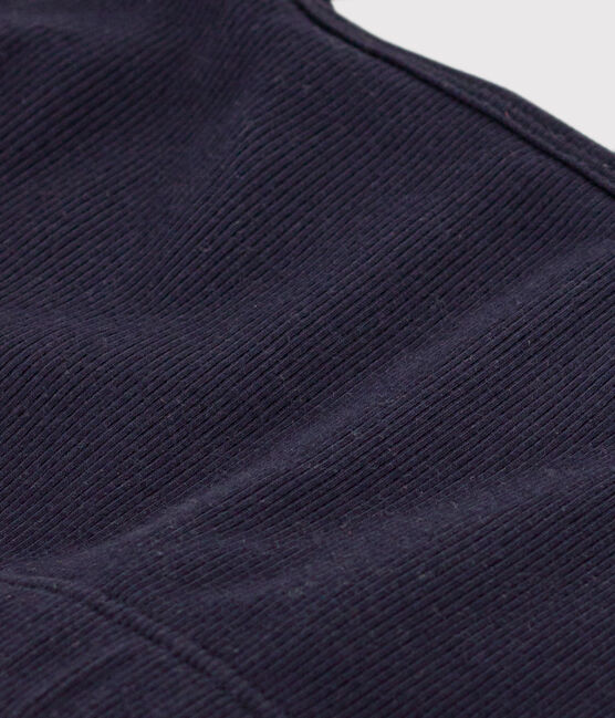 Women's Plain Cotton and Elastane Bra SMOKING blue