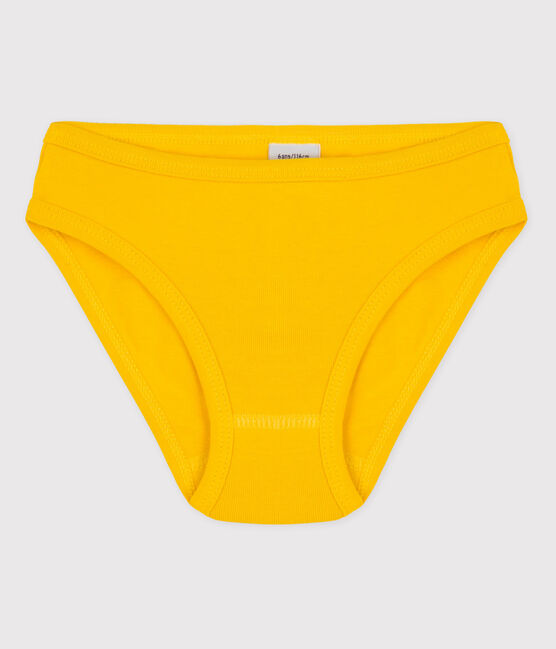 Girls' Cotton Briefs HONEY yellow
