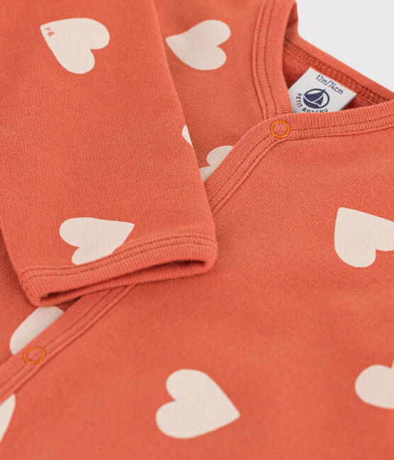 Babies' Fleece Sleepsuit BRANDY /AVALANCHE