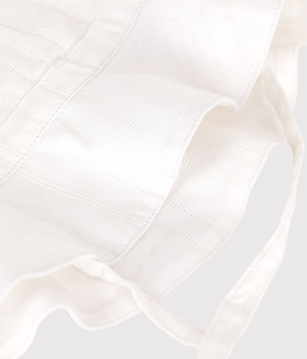 Baby girls' plain floppy hat white