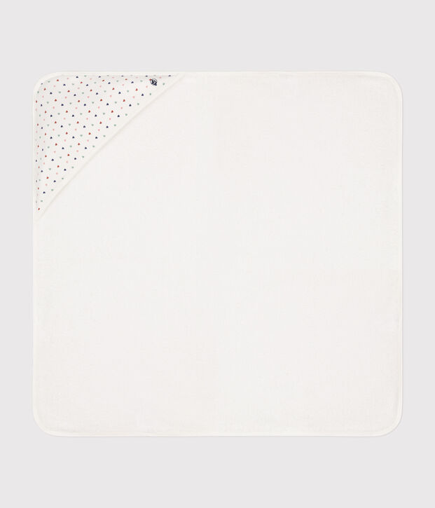 Cotton bath square white/multicolor