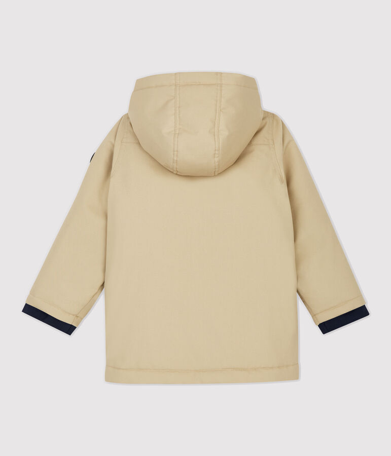 Boys' Coated Cotton Parka JERRYCAN beige