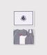Newborn babies' stripy cotton gift box