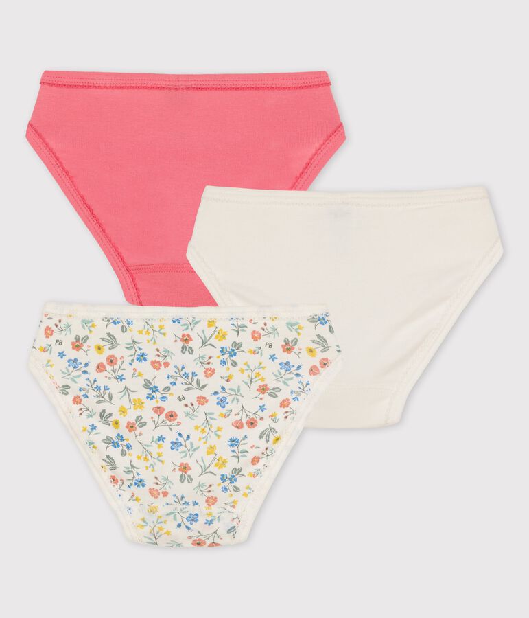 Girls' Floral Cotton Briefs - 3-Pack multicolor