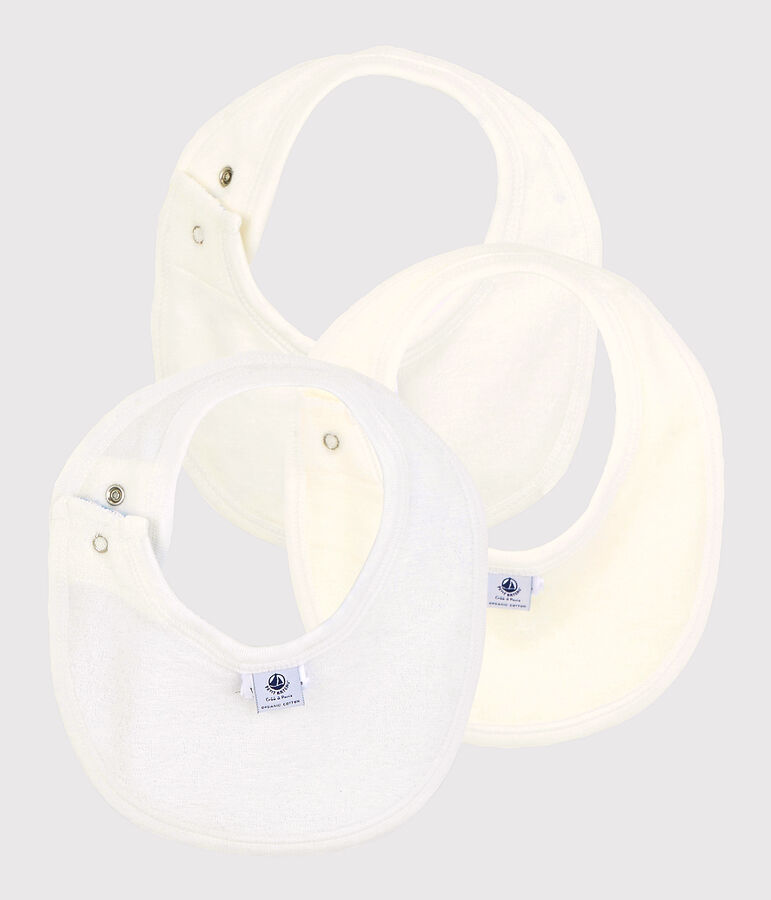 Organic Cotton Baby Bibs - 3-Pack multicolor
