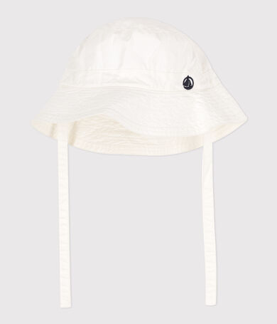 Cotton twill baby Sunhat with ties