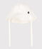 Babies' twill sunhat MARSHMALLOW white