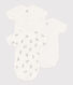 Wrapover Short-Sleeved Rabbit Bodysuits - Pack of 3